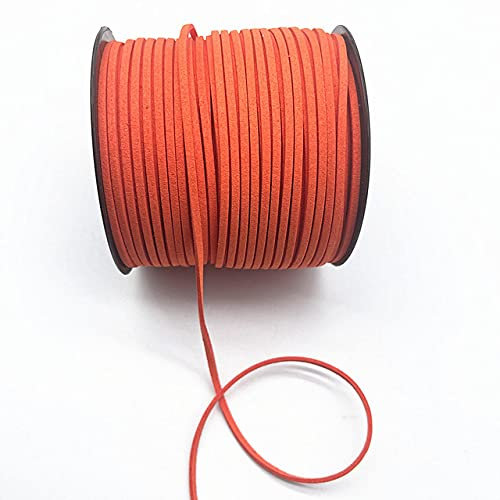 WEDSA 5 Yards 3mm Flache Faux Wildleder Geflochtene Kordel Gürtel Leder Korean Samt Leder Handgemachte Perlen Armband Schmuck Machen Seil-21