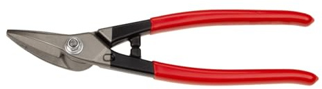 STUBAI Mini Kombi Blechschere, Links, 200 mm | PVC-isoliert, induktiv gehärtet 60–62 HRC, Kurvenschnitte & durchlaufende Schnitte, Profi-Blechschere, rutschfester Griff