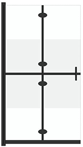 vidaXL Parete per Doccia Walk-in Pieghevole in Vetro ESG 110x190 cm