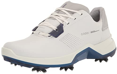 ECCO Mens M Golf Biom G5 Golf Shoes - White/Blue Depths - UK 8-8.5