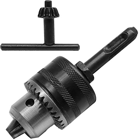 Aracombie 1.5-13mm Drill Chuck for Impact Driver, 3-Jaw Chuck SDS Shank Drill Chuck Adapter 1/2-20UNF Mount Impact Driver Adapter, Quick Change Hammer Drill Attachment for Conversion Tool