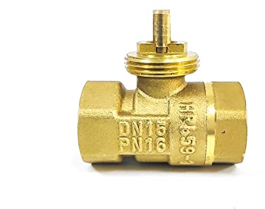 Kugelhahn, Kugelhahn-Absperrventil, DN15, DN20, DN25, elektrisch, motorisiertes Gewinde, Messing-Kugelhahnkörperventil (Size : DN15) (Color : DN20)