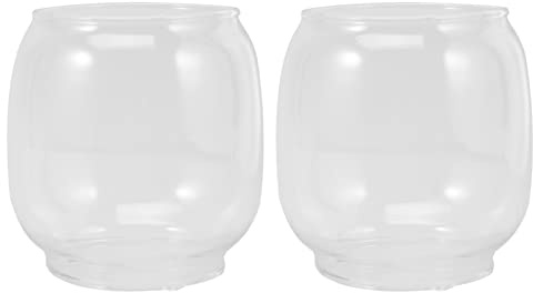 Artibetter 2pcs Oil Lamp Chimney Hurricane Kerosene Lamp Shade Glass Oil Lamp Shades Victorian Hurricane Chimney Lamp Globe for Hurricane Lamp Oil Lantern Vintage