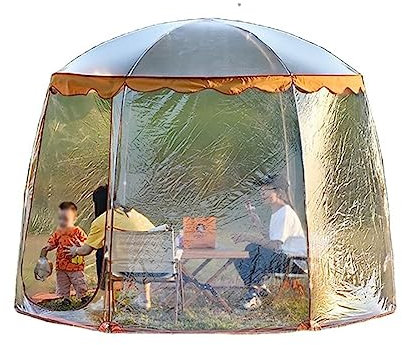 BOBVB Bubble Tent Pop Up Gazebo Screen House, Star Sky Hexagonal Pergola, 4-7 Person Instant Mosquito Netting Camping Dome Shelter Tent for Party, Garden, Patio, Backyard six-side
