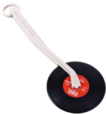 ABOOFAN Pizzaschneider Vinyl Schallplatten Design Aus Robustem Edelstahl Mit Ergonomischem Griff Küchenzubehör Pizzarad Für Hausgebrauch