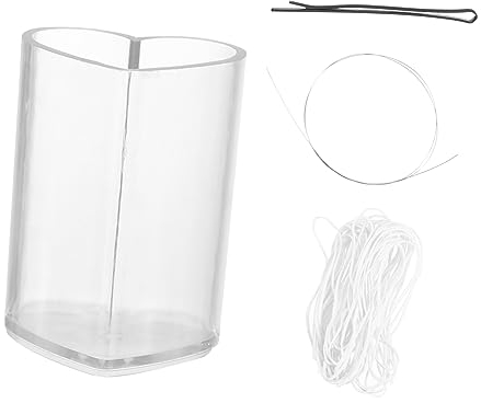 TEHAUX Herzförmige Acryl Kerzenform mit Docht und Dochtklammer Leicht zu Reinigen und Einfach zu Entformen für Selbstgemacht Kerzenherstellung zu Hause