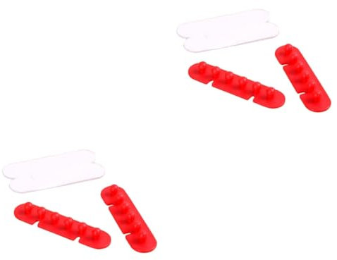 jojofuny 4stücke Selbstklebende Kabelorganizer Für Schreibtisch Kabelhalter Für Verschiedene Kabeldurchmesser Strapazierfähigem Bunten Farben Für Ordnung Am Arbeitsplatz
