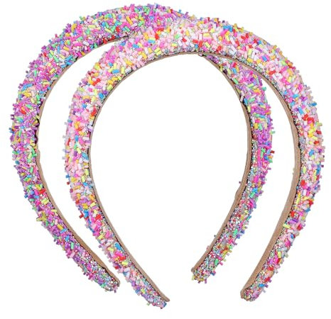 Didiseaon 2 Pièces Bandeau à larges bords tendance accessoires de la Saint-Patrick pour femme épingles à cheveux filles bandeau halloween spa saupoudré pour femme