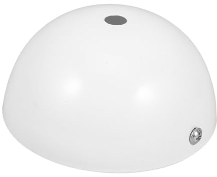 SHINEOFI Piastra Coprifilo Lampadario Semicircolare Bianca in Ferro per Soffitto Installazione Facile e Illuminazione Luminosa per Case e Spazi Commerciali
