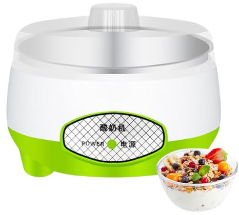 Genérico Yogurtera Automática, Termostato Preciso, Multifuncional 1.2L para Leche Arroz y Vino