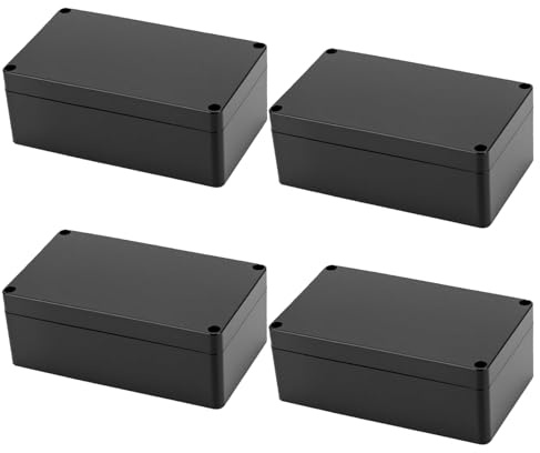 BDHI 4pcs 100x68x50 Junction Boxes IP65 Waterproof ABS Plastic Project Boxes Outdoor Electrical Box Waterproof for Electronics, Power, Instrument Case Box(Y357-4)