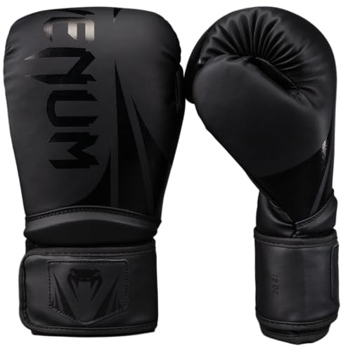 Venum Challenger 2.5 Boxhandschuhe – Schwarz/Schwarz – 12-Unzen