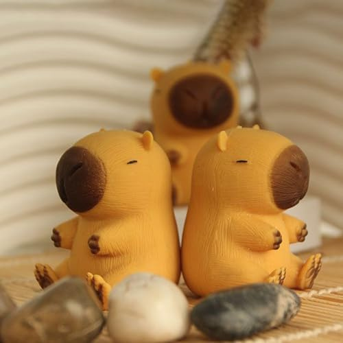 3 Stück Stressball Capybara, Capybara Anti Stress Spielzeug, Drück Fidget Spielzeug, Squishy Antistressball Für Kinder Und Erwachsene, Sensorisches Spielzeugs Für Büro Schule & Party