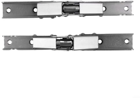 Lot de 2 charnières pliantes autobloquantes à 90 degrés pour portes d'armoire conçues pour des applications sans cadre et offrant un mouvement et un alignement contrôlés