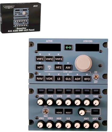 Fundixtoyse Rowsfire A111 V1.1 1:1 Scale A32X A33X A35X RMP-ACP Panel for MSFS 2020/2024 & X-Plane Flight Simulator, Windows Flight Sim Home Cockpit