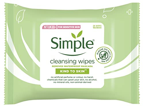 Simple Kind To Skin Cleansing Facial Wipes 25 Pieces