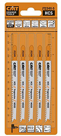 CMT ORANGE TOOLS JT234X-5-5 HCS-STICHSÄGEBLÄTTER FÜR DÜNNES UND DICKES HOLZ 116X2-3X8-12TPI