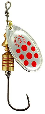 MAPSO - 5 Spinners de pesca REDER-2 4.50 gms. anzuelo de pescado
