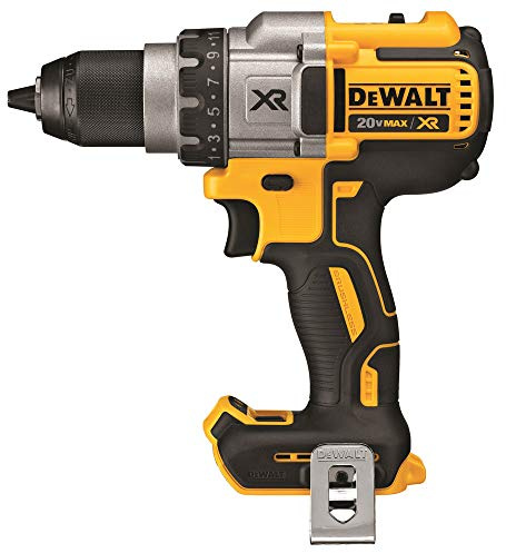 DEWALT Taladro/destornillador XR de 20 V MAX, sin escobillas, 3 velocidades, solo herramienta (DCD991B), amarillo