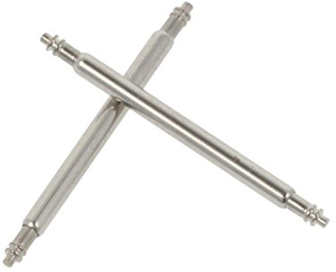 PUREgrey Edelstahl Federstege 2 x 18mm x 1,5 Durchmesser