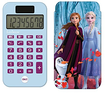 Taschenrechner Disney Frozen, Olaf, Klassische und komplexe Rechenfunktionen, starre Schutzhülle, mit Akku, Blau/Lila, C45FZ | Schutzhülle, Standardfunktionen, Batteriebetrieb