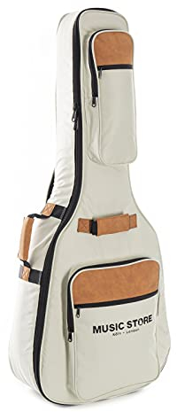 MUSIC STORE Gig-Bag (Acoustic Guitar, Beige) - Bag for acoustic guitars