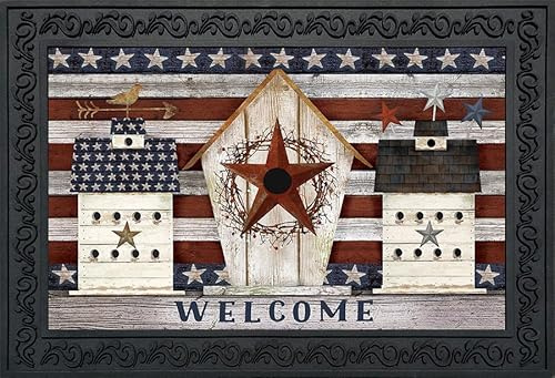 Briarwood Lane Rustic American Birdhouse Primitive Doormat