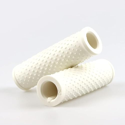 Fututech 1 Paire Poignée de Guidon pour Xiaomi M365 1S Pro Pro2 Housse de Guidon pour Mi 3 Antidérapant Anti-Vibration Accessoire Trottinettes Electriques Pièce de Rechange (Blanc)