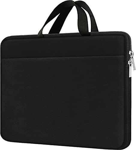 Laptop fodral 15,6 tum, hållbar rese laptop väska handväska stötsäker skyddande datorfodral bärväska portfölj för 15 tum 15,6 tum HP Asus Acer Dell Lenovo laptop Ultrabook, (svart)