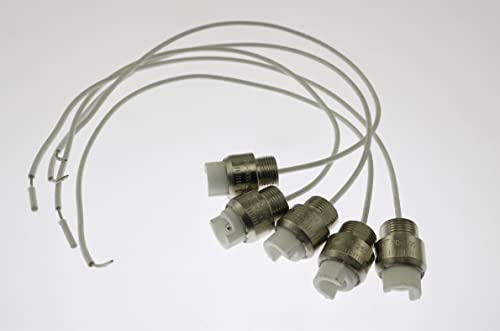 BLLNDX 5 Pack R7S Ceramics Lamp Base Socket Lamp Holder Conveter Connector R7S Bulb Socket Lamp Holder Connector Metal Ceramics Handle for Flood Light Bulb