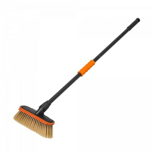 Spazzola per lavaggio auto, telescopio in alluminio, spazzola per la pulizia dell'auto e camion estensibile (100 cm, 1 superficie)