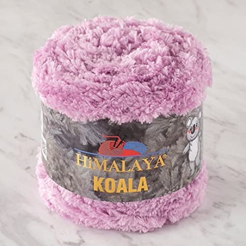 2 Knäuel Himalaya Koala Chenille Garn, 100 g, 100 m, 100 % Mikro-Polyester, sperriges grobes Garn, Baby-Garn, für Amigurumi, Babydecken und Heimdekoration, 75716