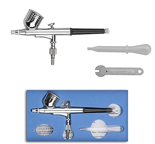 GIFRAN Airbrush Kit Set Gravity Feed Dual-Action Airbrush Air Paint Spray Gun Kit Set Professional Airbrushing for Art Craft Paint Hobby Model Body Nail Air Brush