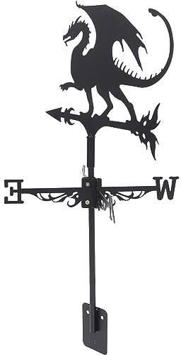 ifundom Décorations Halloween Extérieures Girouette pour Abris De Jardin Indicateur De Direction du Vent Artistique Décoration De Toit De Ferme Ornement De Girouette Au Sol De Toit