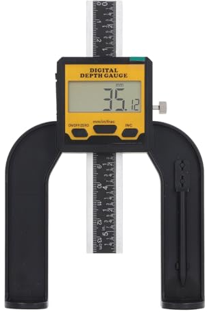 Holzbearbeitungs-Tiefenlineal, Digitaler Tiefenmesser 0 Bis 80 Mm, Hochpräziser Digitaler Tiefenmessschieber, Für BAU, Heimdekoration, Fräsmaschinen