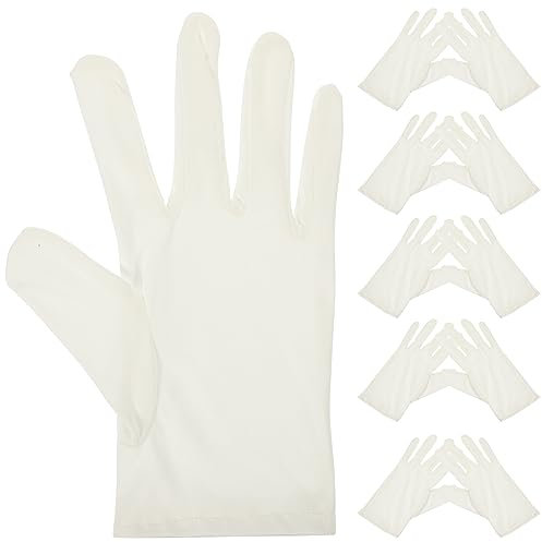 KONTONTY 6paare Mikrofaser-handschuhe Für Schmuck-inspektion Bankett Und Opern-etikette Atmungsaktiv Schweißabweisend Für Fingerabdruck-schutz