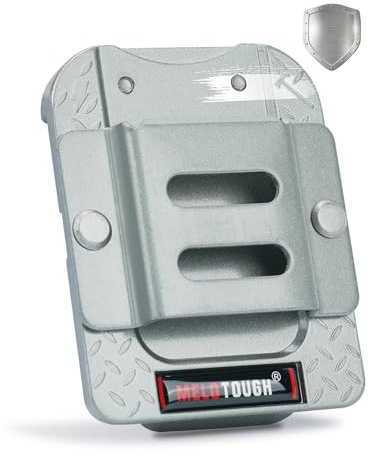 MELOTOUGH Tape Measure Holder for Belt,Drill Holder for Tool Belt,Fits 1.75/2 Belts,Sliver,1PCS
