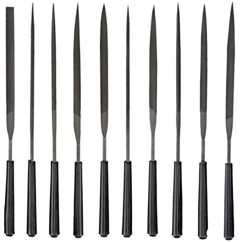 SdaryWare Juego de cinceles, escofinas y limas variadas, limas manuales con limas Planas, semicirculares, Triangulares y Redondas, escofinas para Metal, Madera, para Tallado de Vid