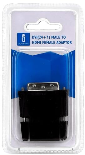 Levitantes Adattatore audio - Dvi maschio a HDMI femmina, colore nero, collega dispositivi audiovisivi, compatibilità semplice ed efficiente. *