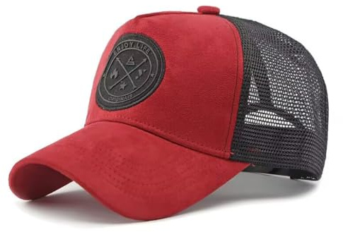 Gorra Trucker Hmobre,Gorra de Béisbol con Malla Transpirable Verano Beisbol con Visera