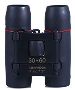 ZJFHEYUO Binocolo Pieghevole con Zoom 30x60, telescopio ad Alta Definizione con Basso per Viaggi e Campeggio, Impermeabile Fino a 1000 m