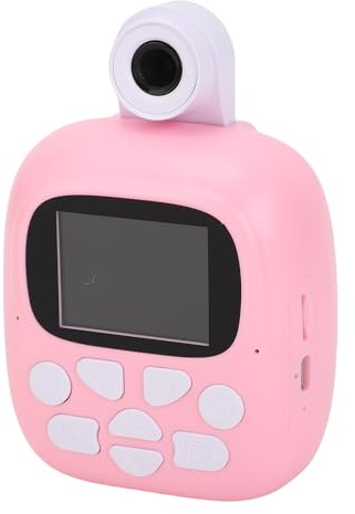 Cuifati Caméra à imprimé instantané, Toys de l'appareil Photo Numérique 180 Degrés Rotatielelens pour Extérieur