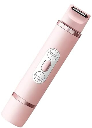 Moxeupon Damtrimmer | Kroppshårtrimmer för kvinnor | Uppladdningsbar enhet med dubbla huvuden rakhyvel epilator kropp ansikte intimt område