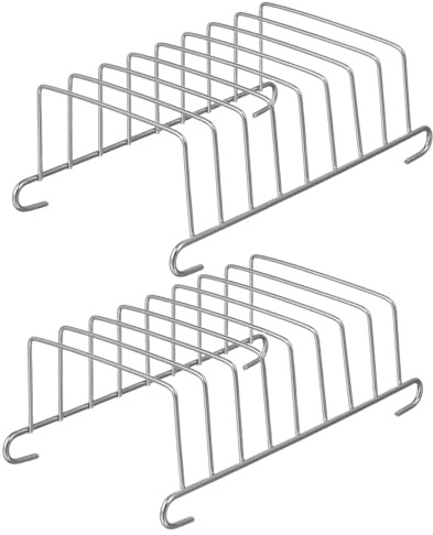Balacoo 2 Piezas para Freidora de Aire de Rejillas de Acero Inoxidable Resistentes y Seguras para Preparar Pan y Alimentos en Cocina y Horno