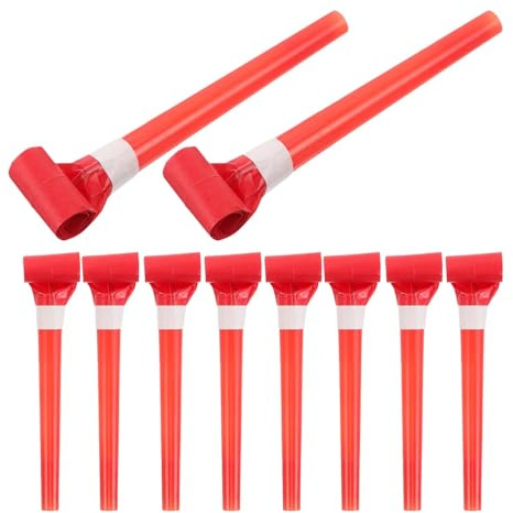 100 pezzi di fischietti for feste compleanno, con tubo plastica sporgente, for creare rumori Per Feste Natale