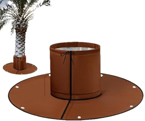 MFYOUPK Protector de raíz de palmera, cubierta de escarcha de raíz de árbol de jardín con 6 picos de tierra, protección de invierno para palmeras, protector de congelación para jardín, césped, granja