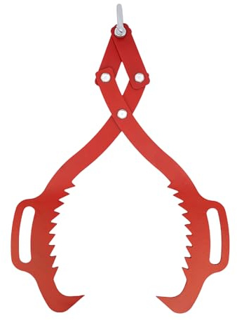Pinza per legno, 1000 kg, 0 – 25 pollici, pinza per legno, pinza per legno, pinza da imballaggio, anello a gancio, processo di iniezione in plastica, per taglialegna, fai da te