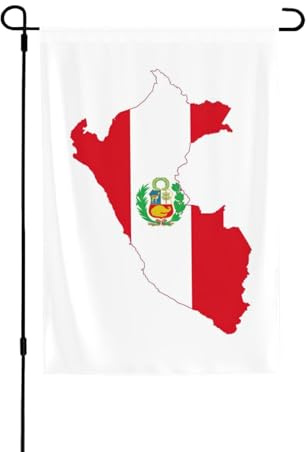 Bandera de Perú, resistente a la intemperie, bandera de doble cara, 71 x 102 cm, decoración de temporada para jardín, patio y porche