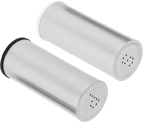 NUOBESTY Lot de 2 Poivrières Distributeur D'épices Cuisine et Maison, Flacon Saupoudreuse en Matériau Sûr, Petite Taille, Dosage Précis, Salière et Poivrière Domestique Couleur Aléatoire
