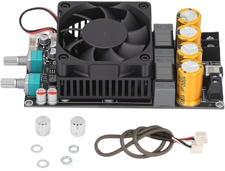 Fafeicy Scheda Amplificatore Subwoofer Attivo 600 W, Modulo Mono TPA3255 con Filtro Passa Basso, Scheda Amplificatore Alimentato Subwoofer Regolabile con Volume di Frequenza per Audio